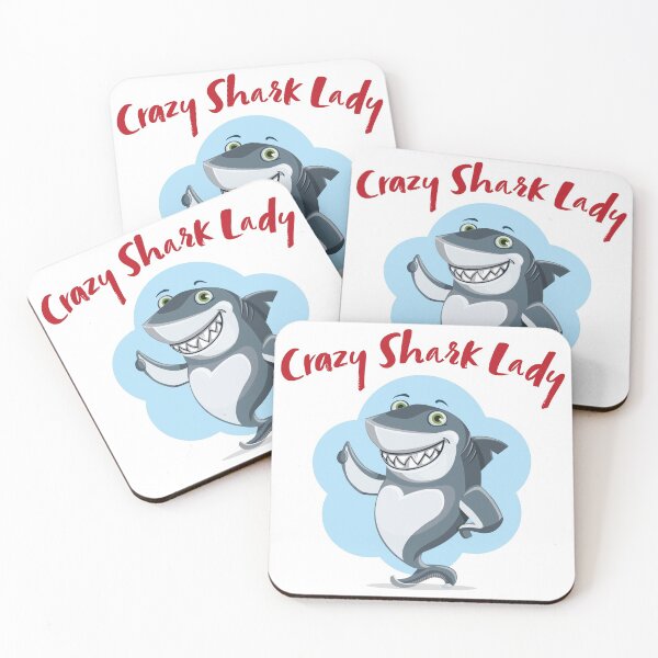 Item preview, Crazy Shark Lady Cute Shark Green Eye's designed and sold by HeffDesigns.