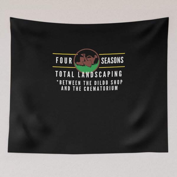 Item preview, Four Seasons Total Landscaping Between Dildo Shop & Crematorium designed and sold by TrndSttr.