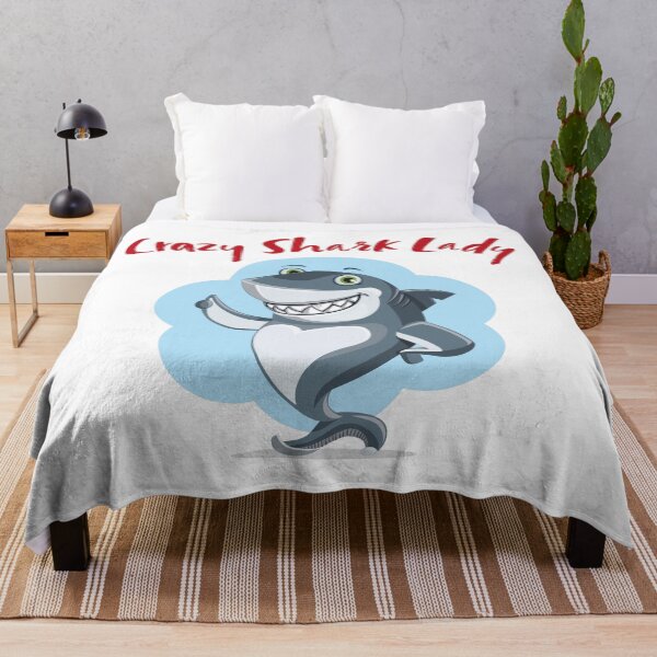 Item preview, Crazy Shark Lady Cute Shark Green Eye's designed and sold by HeffDesigns.