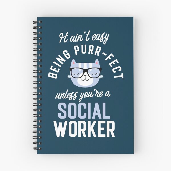 Artikelvorschau, Social Worker Cat Lover Gifts - It ain't easy being Purr Fect entworfen und verkauft von betternotes.