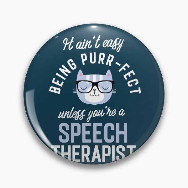 Item preview, Speech Therapist Cat Lover Gifts - It ain't easy being Purr Fect designed and sold by betternotes.