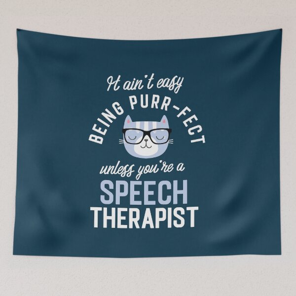 Item preview, Speech Therapist Cat Lover Gifts - It ain't easy being Purr Fect designed and sold by betternotes.