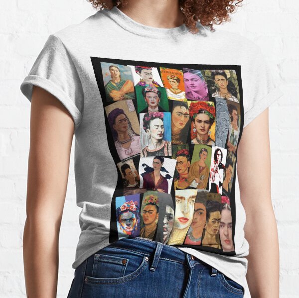 Frida Khalo photo mosaic collage Classic T-Shirt
