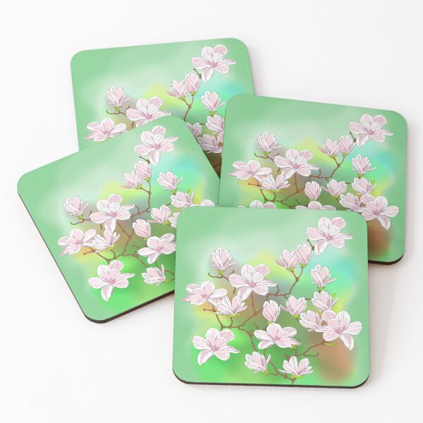 Item preview, Magnolia with background designed and sold by denip.