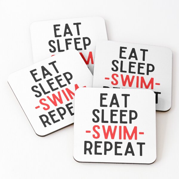 Item preview, eat sleep swim repeat funny wimmer designed and sold by OneTimeEngineer.
