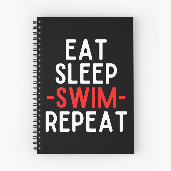 Item preview, eat sleep swim repeat funny wimmer designed and sold by OneTimeEngineer.
