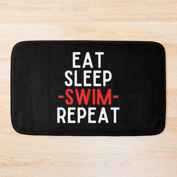Item preview, eat sleep swim repeat funny wimmer designed and sold by OneTimeEngineer.