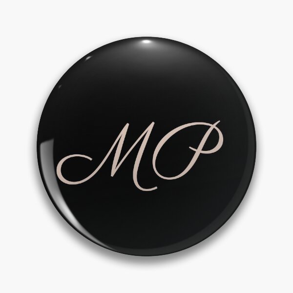 Item preview,  MP handwritten Initials monogramed blush color designed and sold by Abbara.