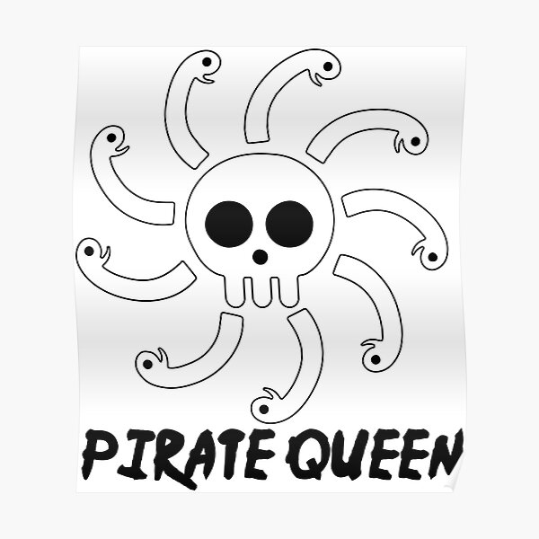 Kuja Pirates Jolly Roger One Piece Boa Hancock Flag Pq Poster By 0785