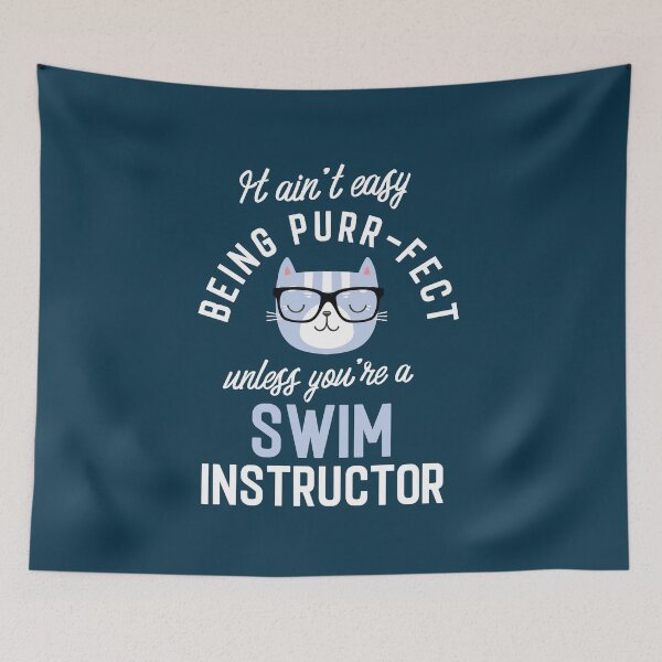 Item preview, Swim Instructor Cat Lover Gifts - It ain't easy being Purr Fect designed and sold by betternotes.