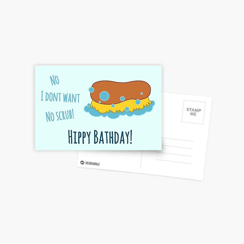 Carte De Vœux Joyeux Anniversaire Hippy Bathday Par Wonderori Redbubble