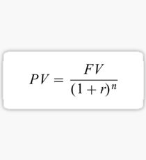 Formula "Time value of money" Sticker