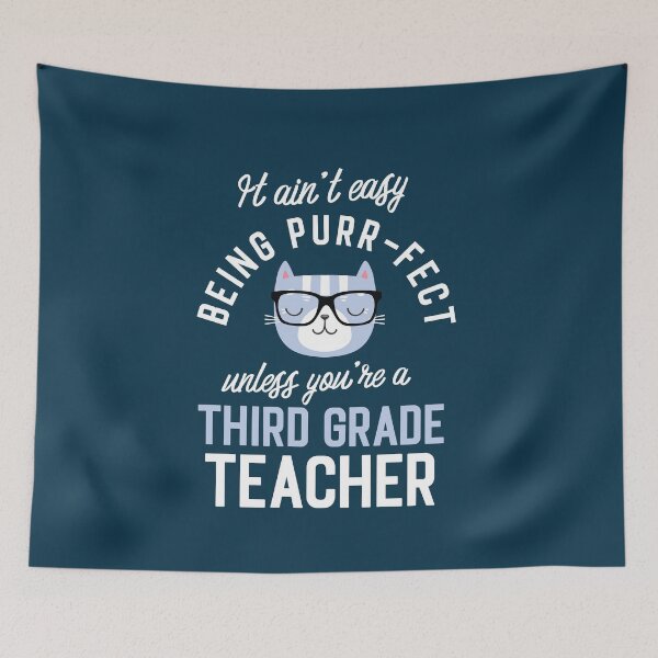 Item preview, Third Grade Teacher Cat Lover Gifts - It ain't easy being Purr Fect designed and sold by betternotes.