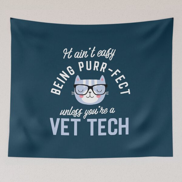 Item preview, Vet Tech Cat Lover Gifts - It ain't easy being Purr Fect designed and sold by betternotes.