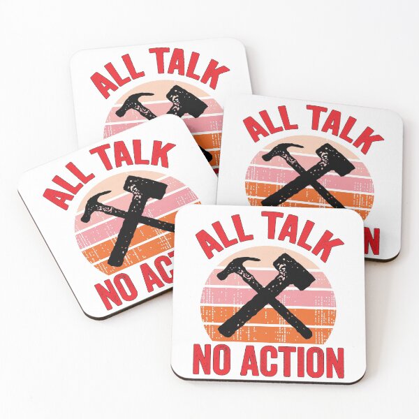 Item preview, All Talk No Action Gift idea T-Shirt, Quote shirt, Funny saying tee shirt, Gift Idea for Anniversary, Wedding, Mother's Day, Father's Day, Graduation, Thanksgiving, Christmas & New Year's Day. designed and sold by KHRO.