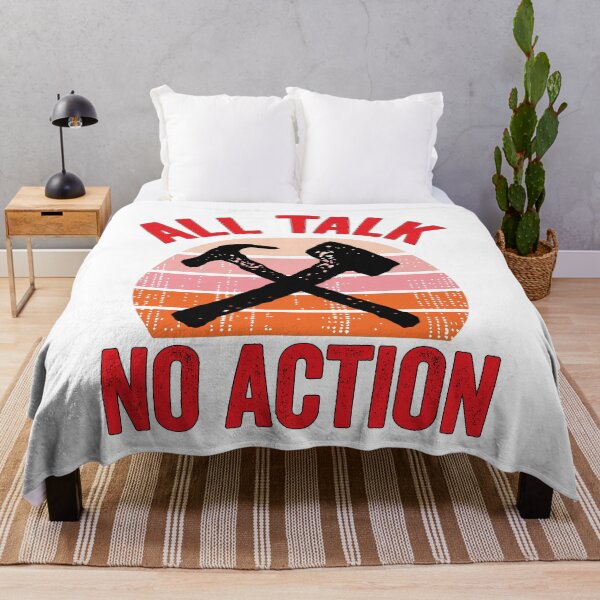 Item preview, All Talk No Action Gift idea T-Shirt, Quote shirt, Funny saying tee shirt, Gift Idea for Anniversary, Wedding, Mother's Day, Father's Day, Graduation, Thanksgiving, Christmas & New Year's Day. designed and sold by KHRO.