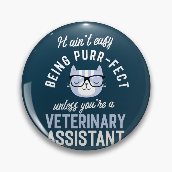 Item preview, Veterinary Assistant Cat Lover Gifts - It ain't easy being Purr Fect designed and sold by betternotes.