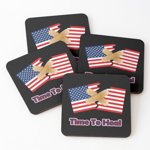 Item preview, Time To Heal American Flag Bipartisan designed and sold by Minds-Eye.