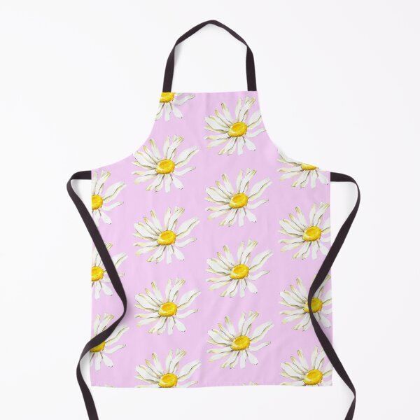 Item preview, Hand-painted watercolor camomile on the pink background designed and sold by sentimentalica.
