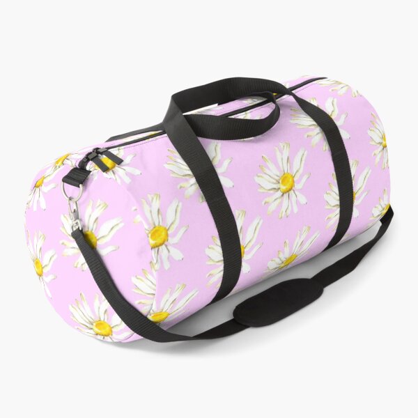 Item preview, Hand-painted watercolor camomile on the pink background designed and sold by sentimentalica.