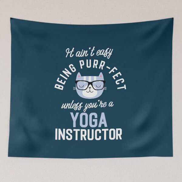 Item preview, Yoga Instructor Cat Lover Gifts - It ain't easy being Purr Fect designed and sold by betternotes.