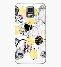 Funda/vinilo para Samsung Galaxy Amalia - gold foil black and white rosequartz texture ink painting art