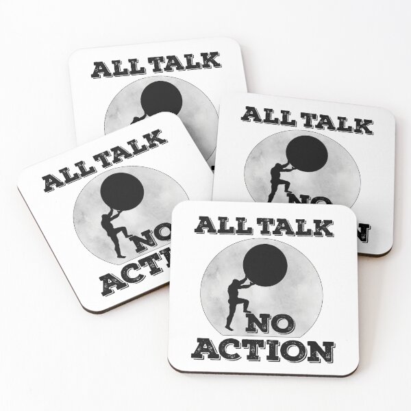 Item preview, All Talk No Action Gift idea T-Shirt, Quote shirt, Funny saying tee shirt, Gift Idea for Anniversary, Wedding, Mother's Day, Father's Day, Graduation, Thanksgiving, Christmas & New Year's Day. designed and sold by KHRO.