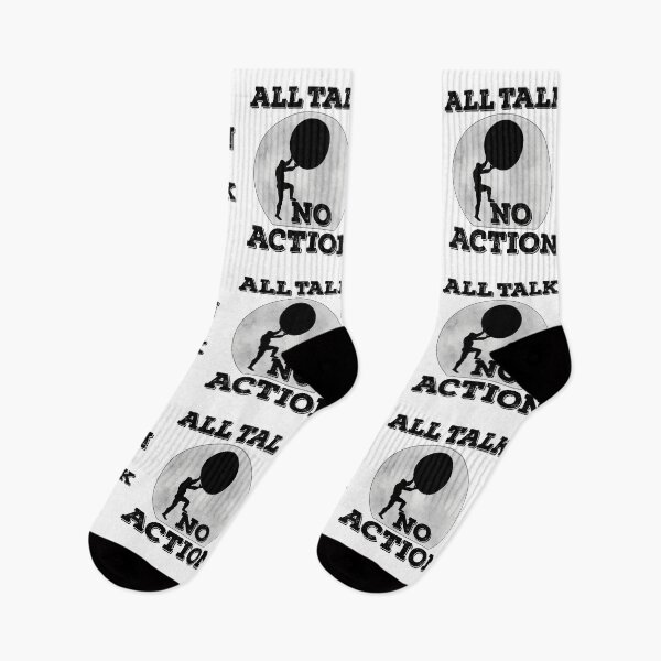 Item preview, All Talk No Action Gift idea T-Shirt, Quote shirt, Funny saying tee shirt, Gift Idea for Anniversary, Wedding, Mother's Day, Father's Day, Graduation, Thanksgiving, Christmas & New Year's Day. designed and sold by KHRO.