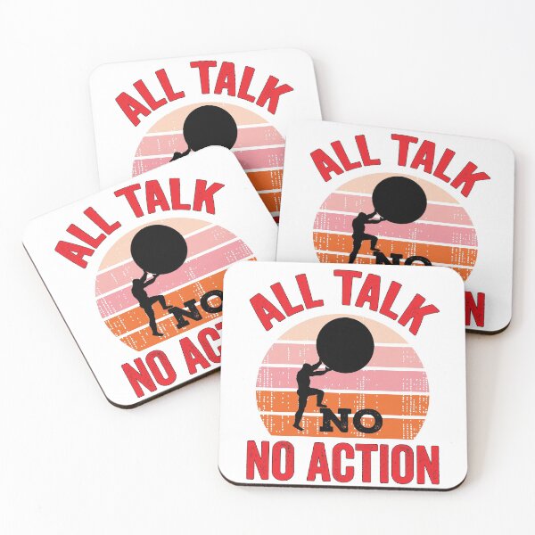 Item preview, All Talk No Action Gift idea T-Shirt, Quote shirt, Funny saying tee shirt, Gift Idea for Anniversary, Wedding, Mother's Day, Father's Day, Graduation, Thanksgiving, Christmas & New Year's Day. designed and sold by KHRO.