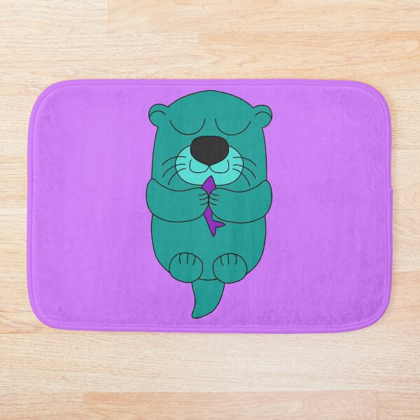 Lottie la loutre version verte Tapis de bain
