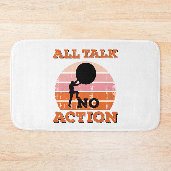 Item preview, All Talk No Action Gift idea T-Shirt, Quote shirt, Funny saying tee shirt, Gift Idea for Anniversary, Wedding, Mother's Day, Father's Day, Graduation, Thanksgiving, Christmas & New Year's Day. designed and sold by KHRO.