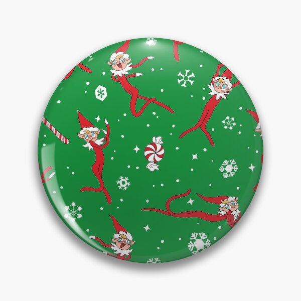 Item preview, Dancing Floopy Elves Pattern - Green Background designed and sold by ctkrstudio.