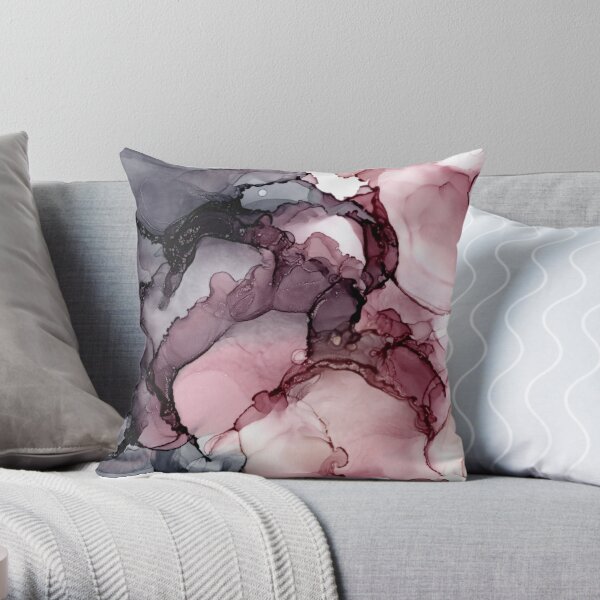 Neutral Soft Beige and White Minimalist Abstract Throw Pillow by