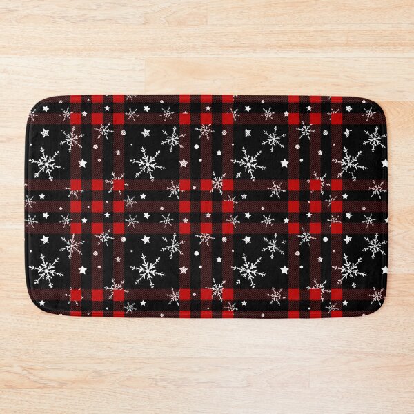Item preview, christmas plaid snowflake pattern designed and sold by Apoorv Choudhary.