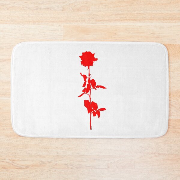 Item preview, Rose flower outline red on black background designed and sold by 7T-Designs.