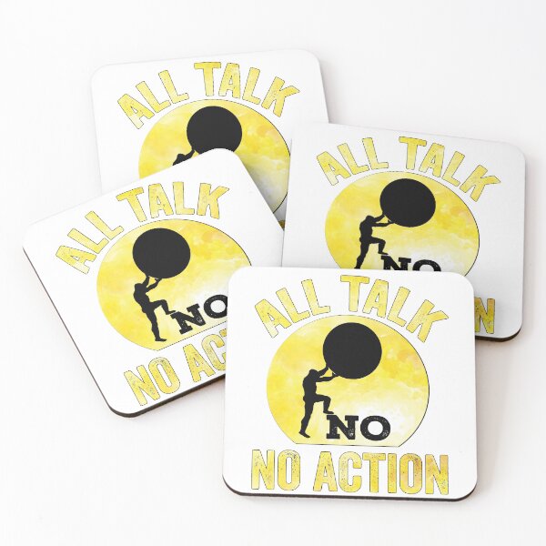 Item preview, All Talk No Action Gift idea T-Shirt, Quote shirt, Funny saying tee shirt, Gift Idea for Anniversary, Wedding, Mother's Day, Father's Day, Graduation, Thanksgiving, Christmas & New Year's Day. designed and sold by KHRO.