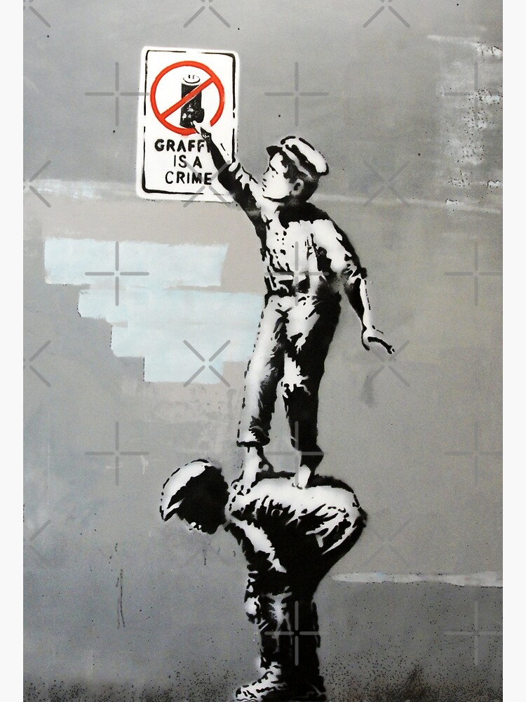 Street Sign Original, UK urban art vintage 90s Banksy Style Toxic Rain