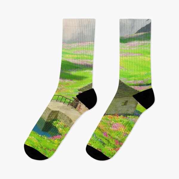 Item preview,  Anime Green meadow with flowers Scenery designed and sold by layar5.