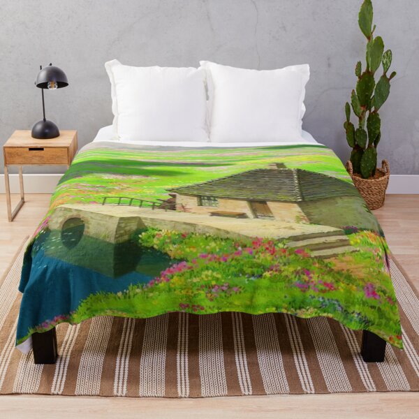 Item preview, Anime Green meadow with flowers Scenery designed and sold by layar5.