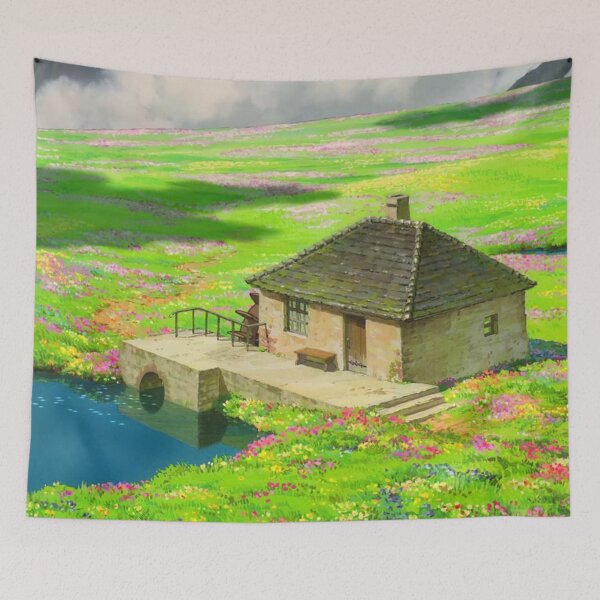 Item preview,  Anime Green meadow with flowers Scenery designed and sold by layar5.