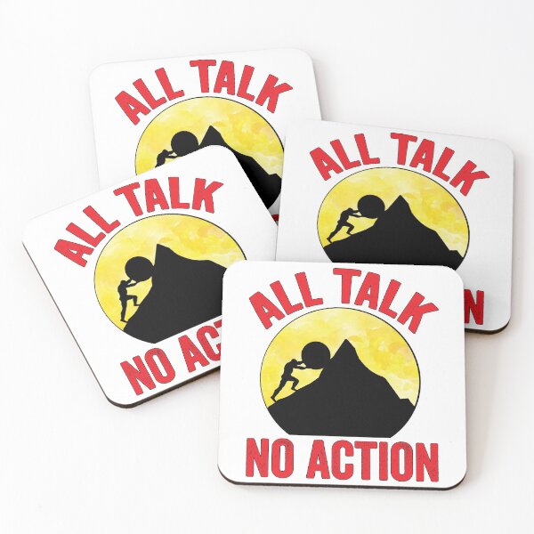 Item preview, All Talk No Action Gift idea T-Shirt, Quote shirt, Funny saying tee shirt, Gift Idea for Anniversary, Wedding, Mother's Day, Father's Day, Graduation, Thanksgiving, Christmas & New Year's Day. designed and sold by KHRO.