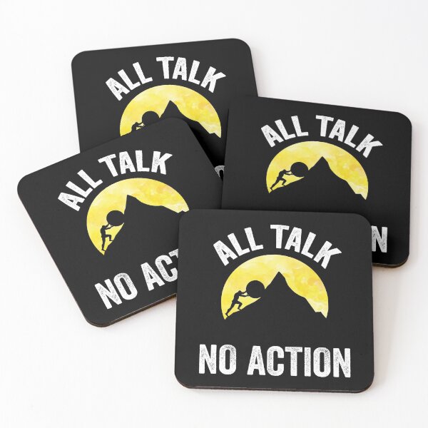 Item preview, All Talk No Action Gift idea T-Shirt, Quote shirt, Funny saying tee shirt, Gift Idea for Anniversary, Wedding, Mother's Day, Father's Day, Graduation, Thanksgiving, Christmas & New Year's Day. designed and sold by KHRO.