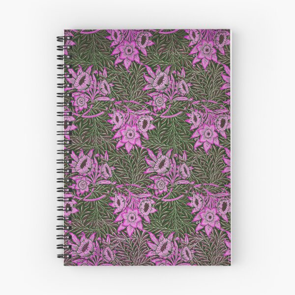 Item preview, TULIP AND WILLOW,LILAC PINK FLOWERS ,SWIRLS, GREEN LEAVES Art Nouveau Floral designed and sold by BulganLumini.