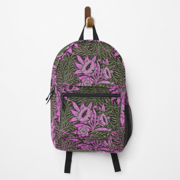 Item preview, TULIP AND WILLOW,LILAC PINK FLOWERS ,SWIRLS, GREEN LEAVES Art Nouveau Floral designed and sold by BulganLumini.