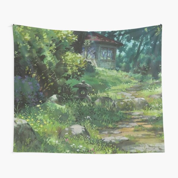 Anime Magical Forest Scenery Tapestry