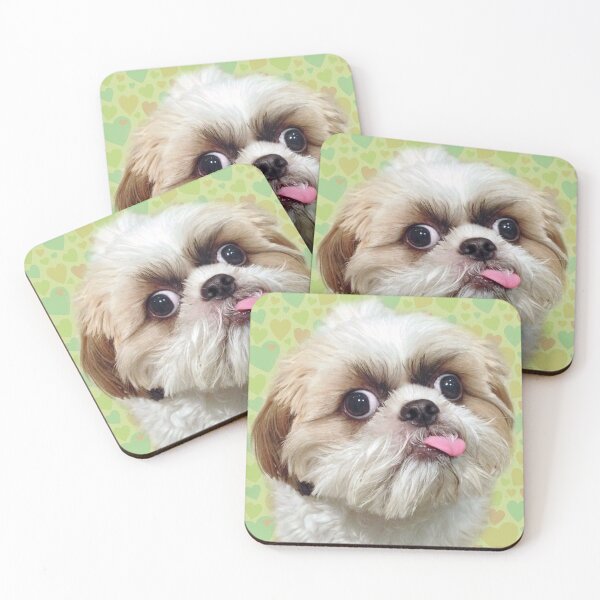 Item preview, Cute cross eyed dog with tongue out designed and sold by MindChirp.