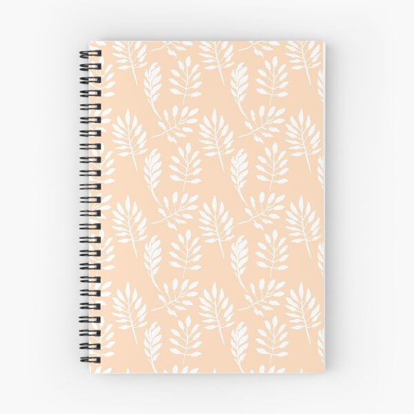Item preview, Peach pastel floral leaves pattern designed and sold by Dear-Ashlin.