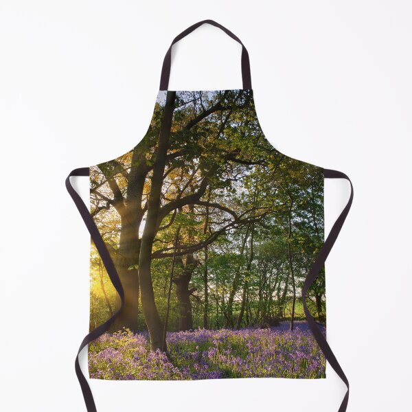 Item preview, Sunrise in bluebell woods in Norfolk UK designed and sold by simonbratt.