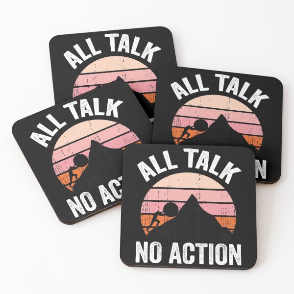 Item preview, All Talk No Action Gift idea T-Shirt, Quote shirt, Funny saying tee shirt, Gift Idea for Anniversary, Wedding, Mother's Day, Father's Day, Graduation, Thanksgiving, Christmas & New Year's Day. designed and sold by KHRO.