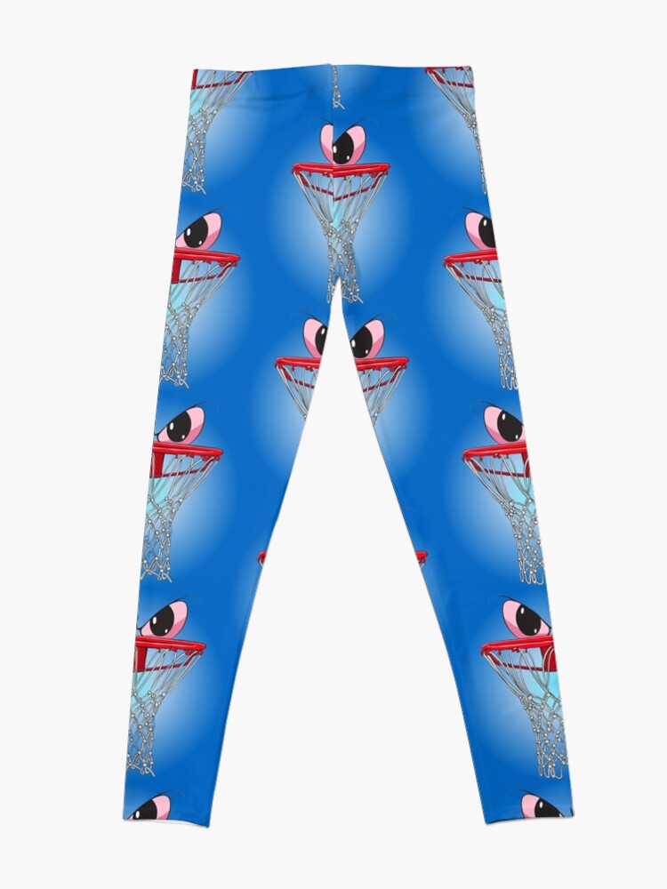 Alternate view of monster basket with evil eyes Leggings